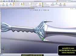 طراحی مدلسازی مدل پیشرفته شمشیر