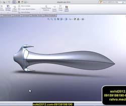 طراحی مدلسازی مدل پیشرفته شمشیر