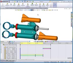 شبیه سازی در محیط solidmotion در نرم افزار solidworks 2013 2014