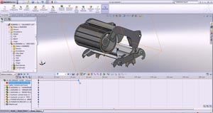 شبیه سازی در محیط solidmotion در نرم افزار solidworks 2013 2014