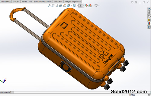 دانلود فیلم آموزش سالیدورک طراحی مدل چمدان مسافرتی 