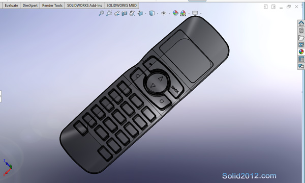 اموزش طراحی مدلسازی یک گوشی تلفن موبایل با نرم افزار سالیدورک