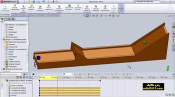 شبیه سازی در محیط solidmotion در نرم افزار solidworks 2013 2014